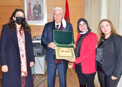 استقبال عاملي للفائزة بمسابقة مبادرتي من أجل الحياة