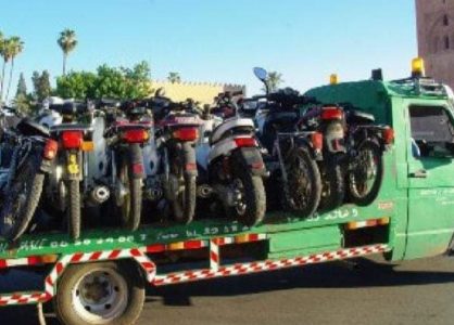 أمن  الزمامرة يشن حملة على أصحاب الدراجات النارية